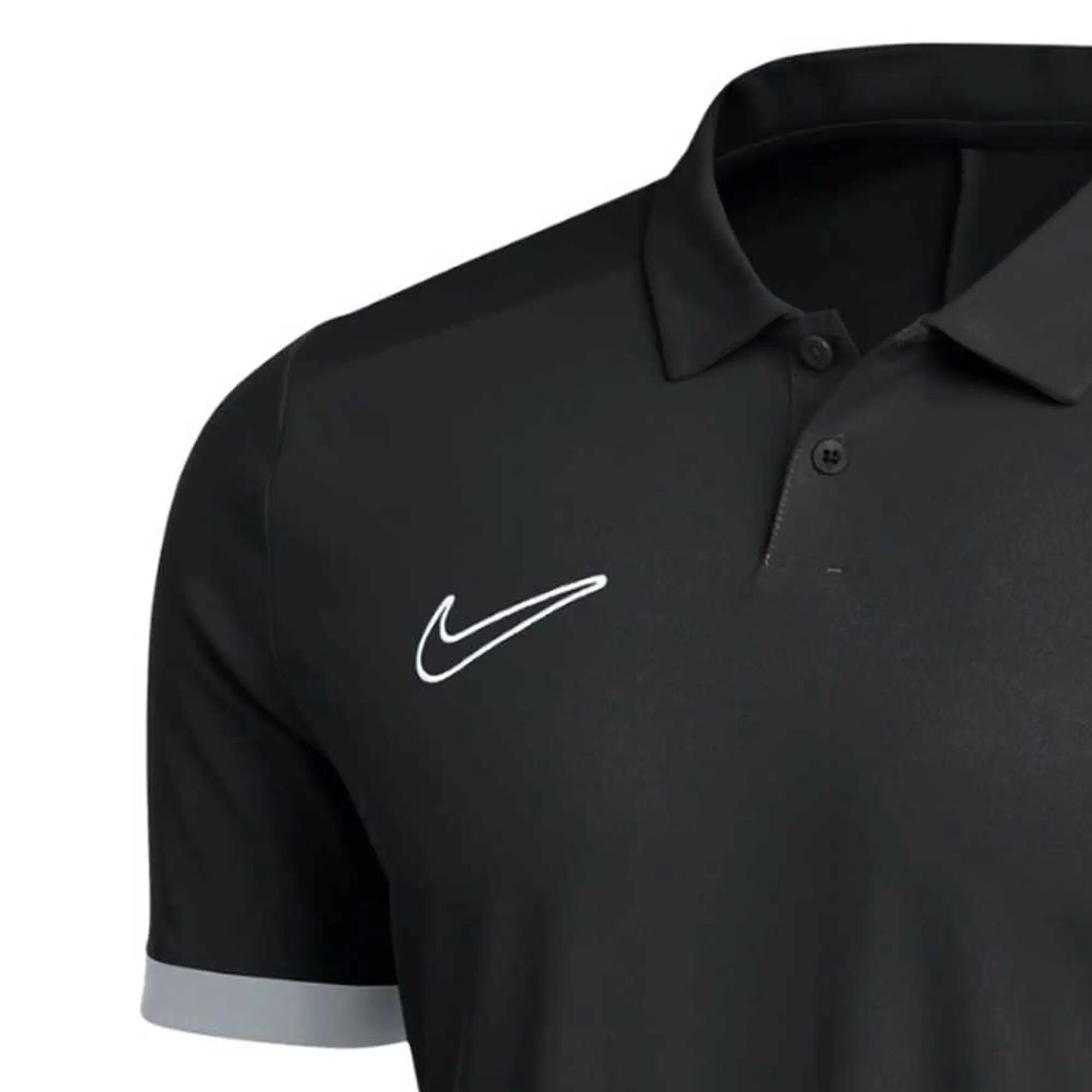 Heren DriFit Academy 25 Poloshirt met korte mouwen (Zwart) 3/4