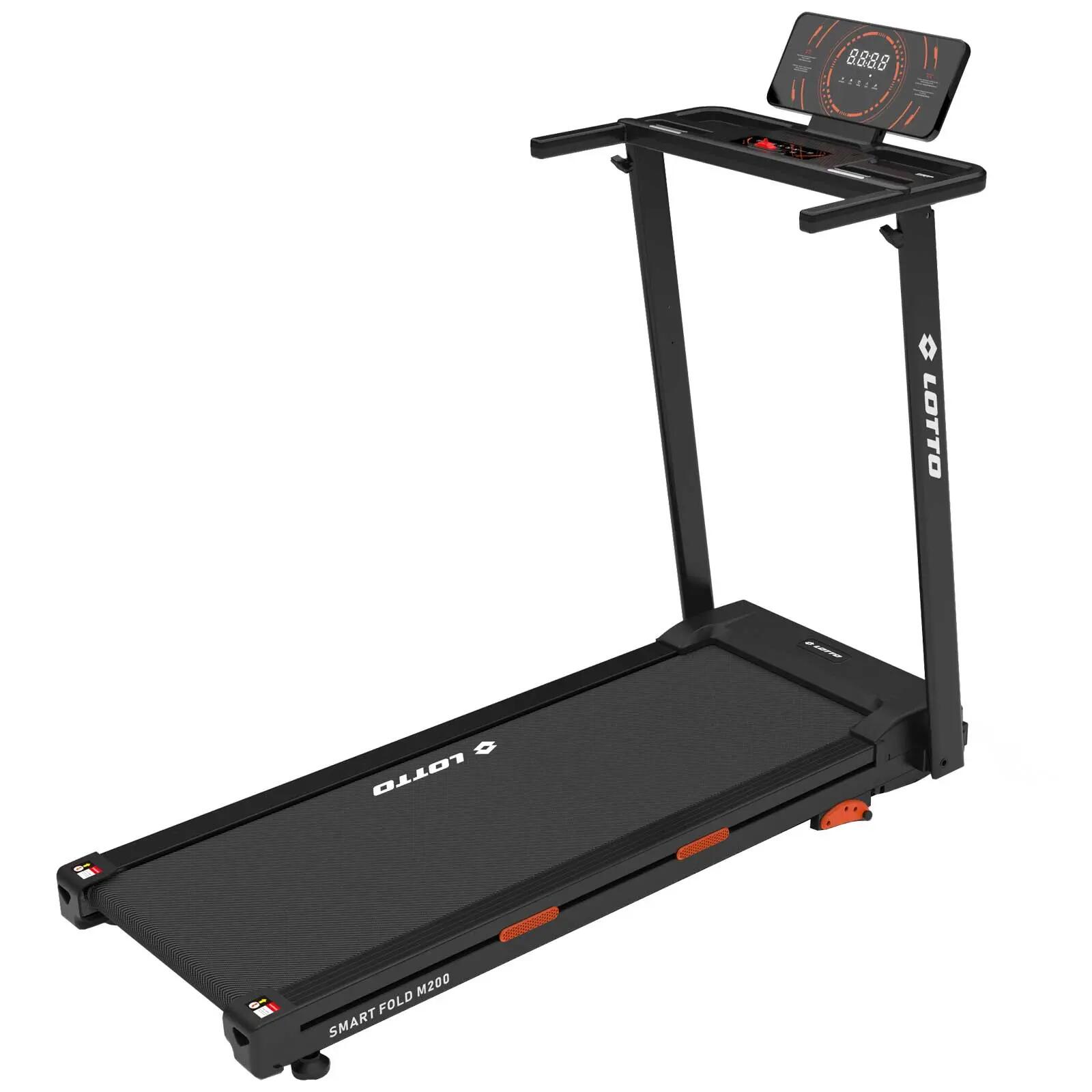 Tapis de course Lotto Smart Fold 200, 4 en 1, 100 % pliable, 2 CV, 12 km/h, APP 8/16