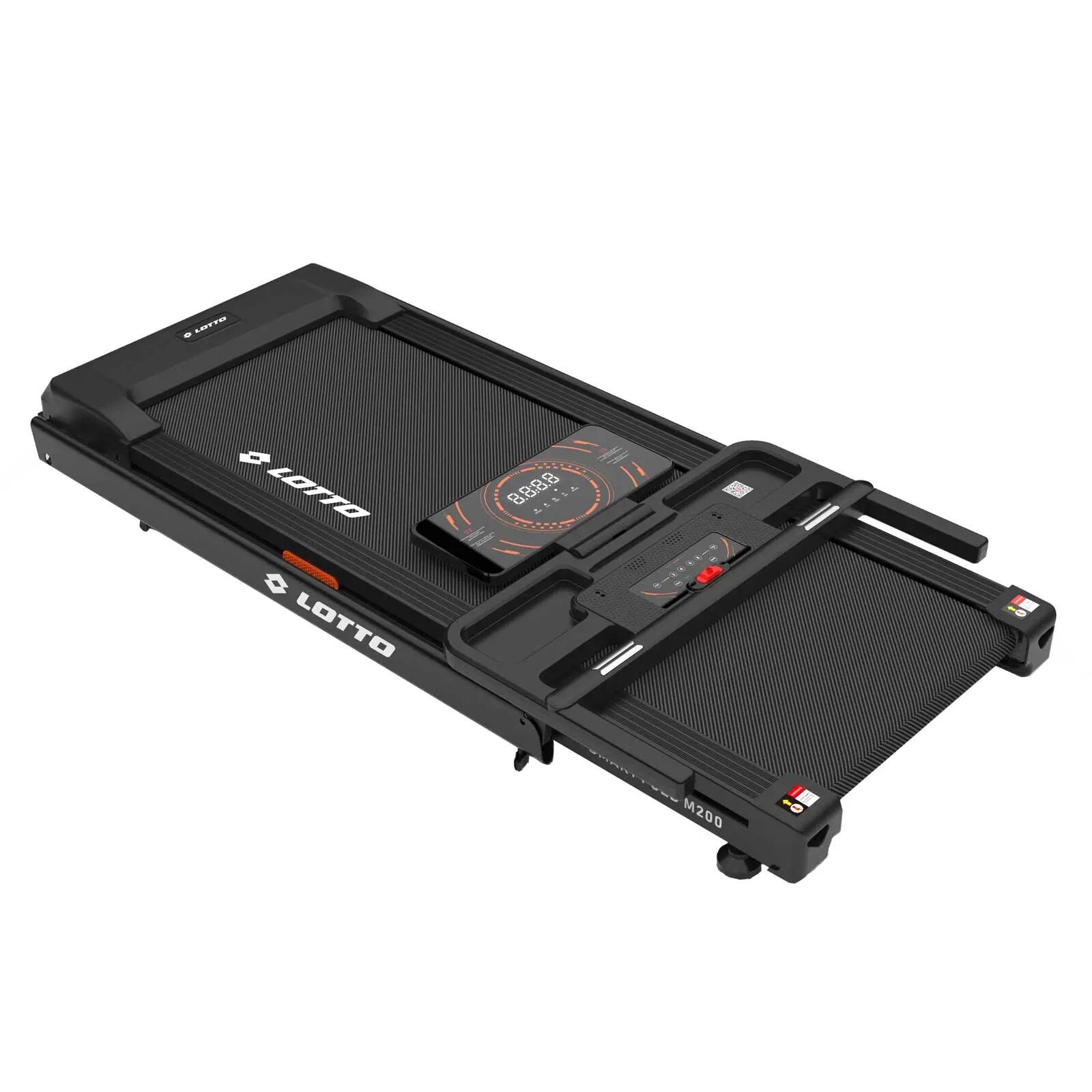 Tapis de course Lotto Smart Fold 200, 4 en 1, 100 % pliable, 2 CV, 12 km/h, APP 4/16