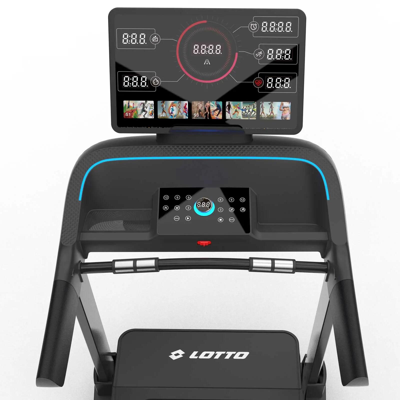 Cinta de correr Lotto Perform M1000, 4 CV, 22 km/h, inclinación de 20 niveles 2/15