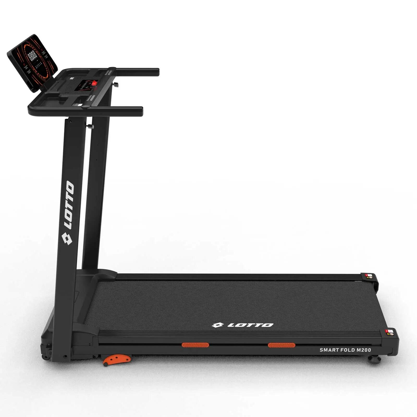 Tapis de course Lotto Smart Fold 200, 4 en 1, 100 % pliable, 2 CV, 12 km/h, APP 12/16