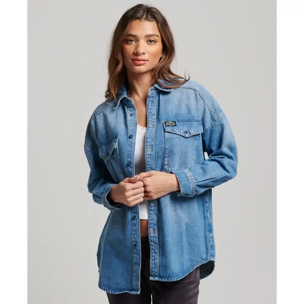 Női oversize farmer ing Superdry 3/6