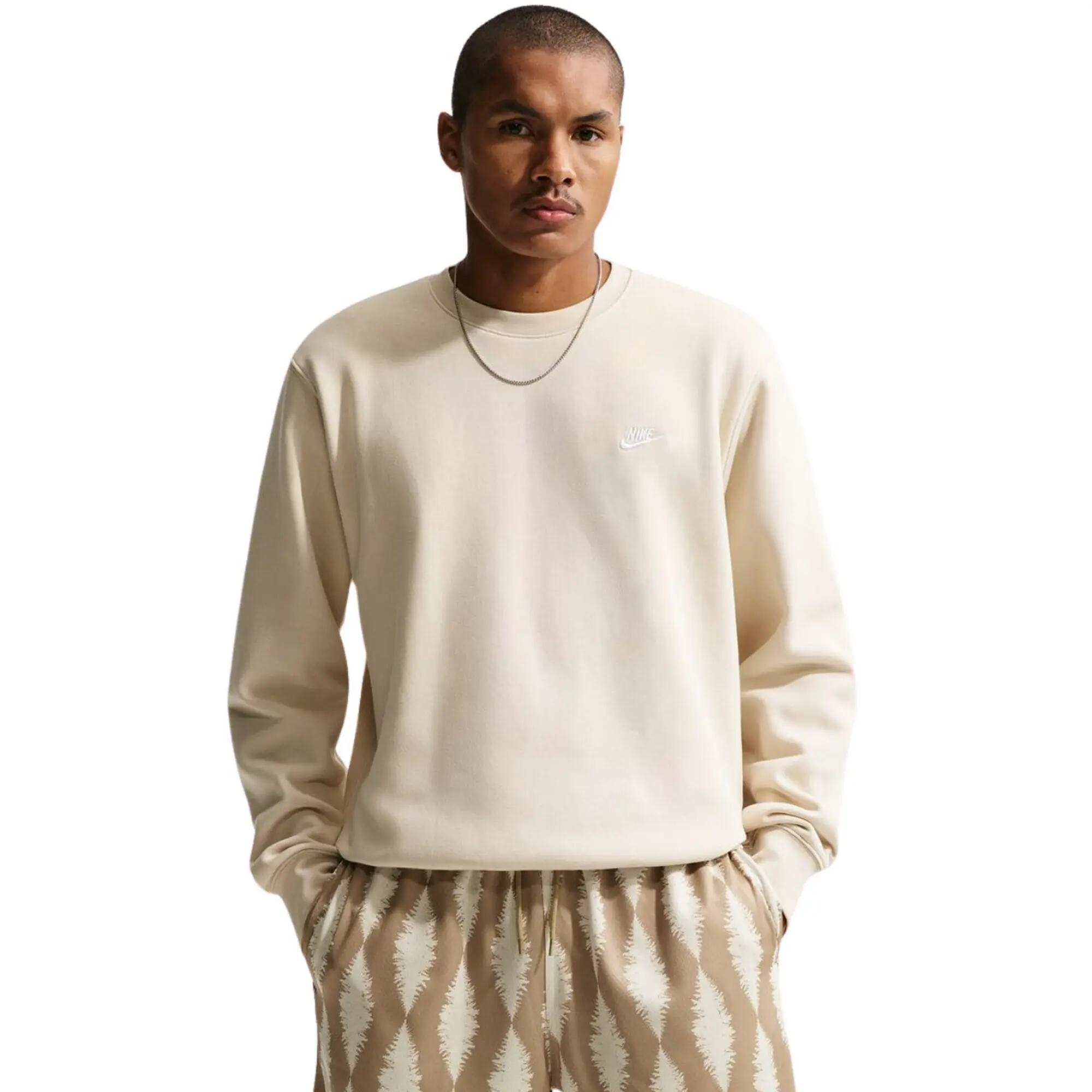 "Club" Sweatshirt für , Rundhalsausschnitt Herren Helles Khaki/Weiß 2/5