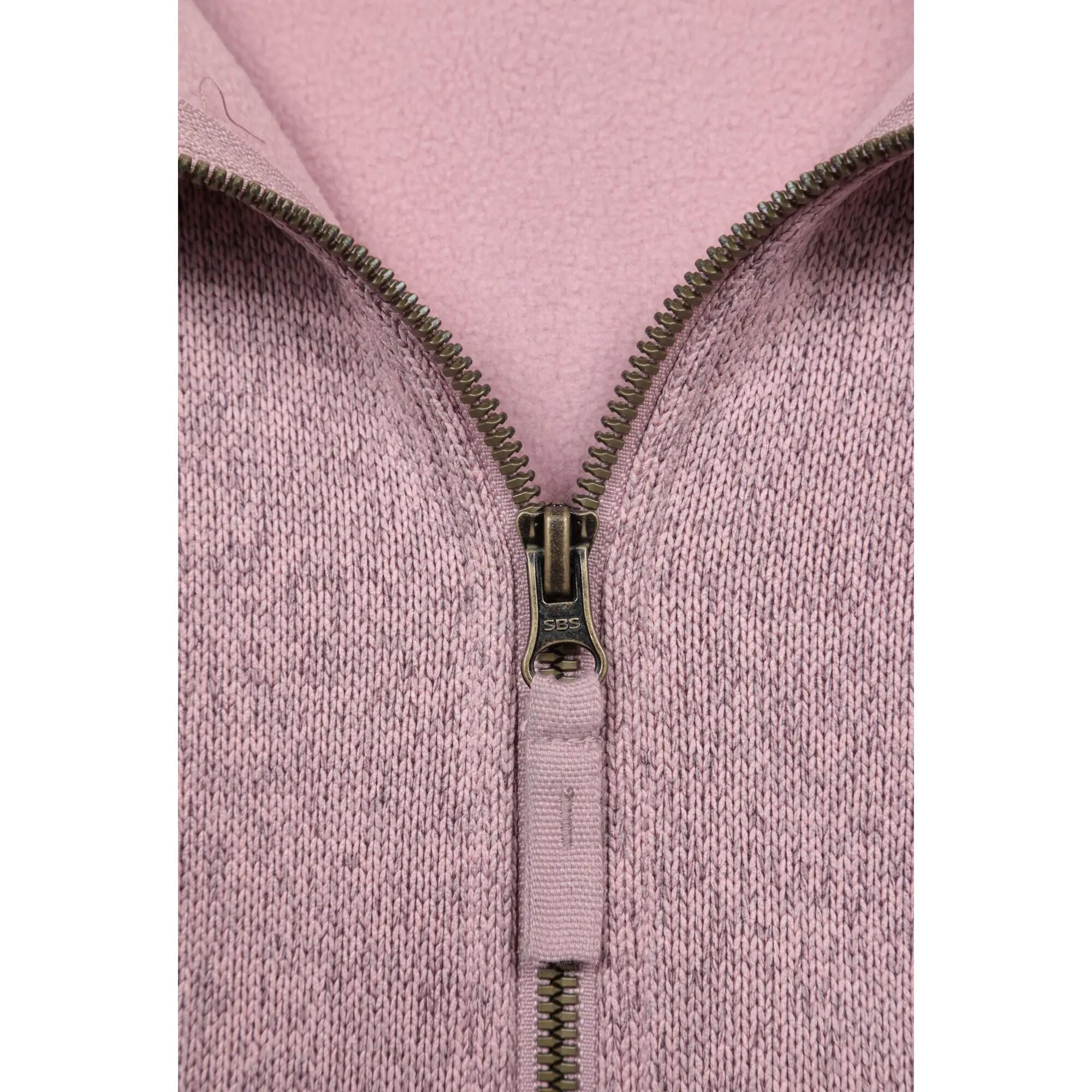 Felpa Con Cappuccio E Zip Intera Donna Mountain Warehouse Nevis Rosa Palido 4/4