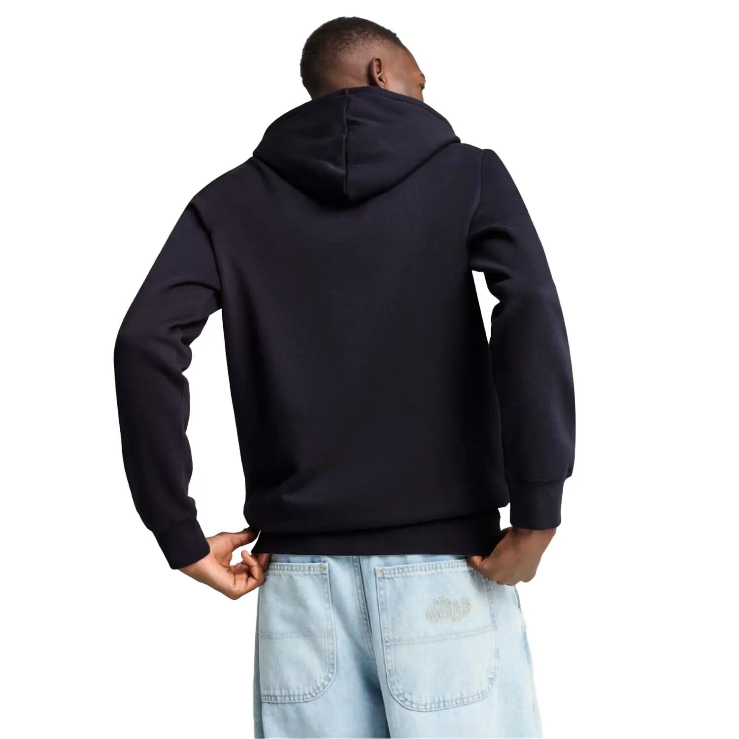 "Essentials" Kapuzenpullover für Herren Dunkles Marineblau 4/4