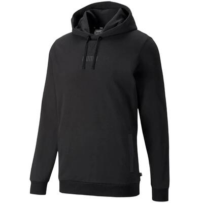 Heren modern basics hoodie (zwart)