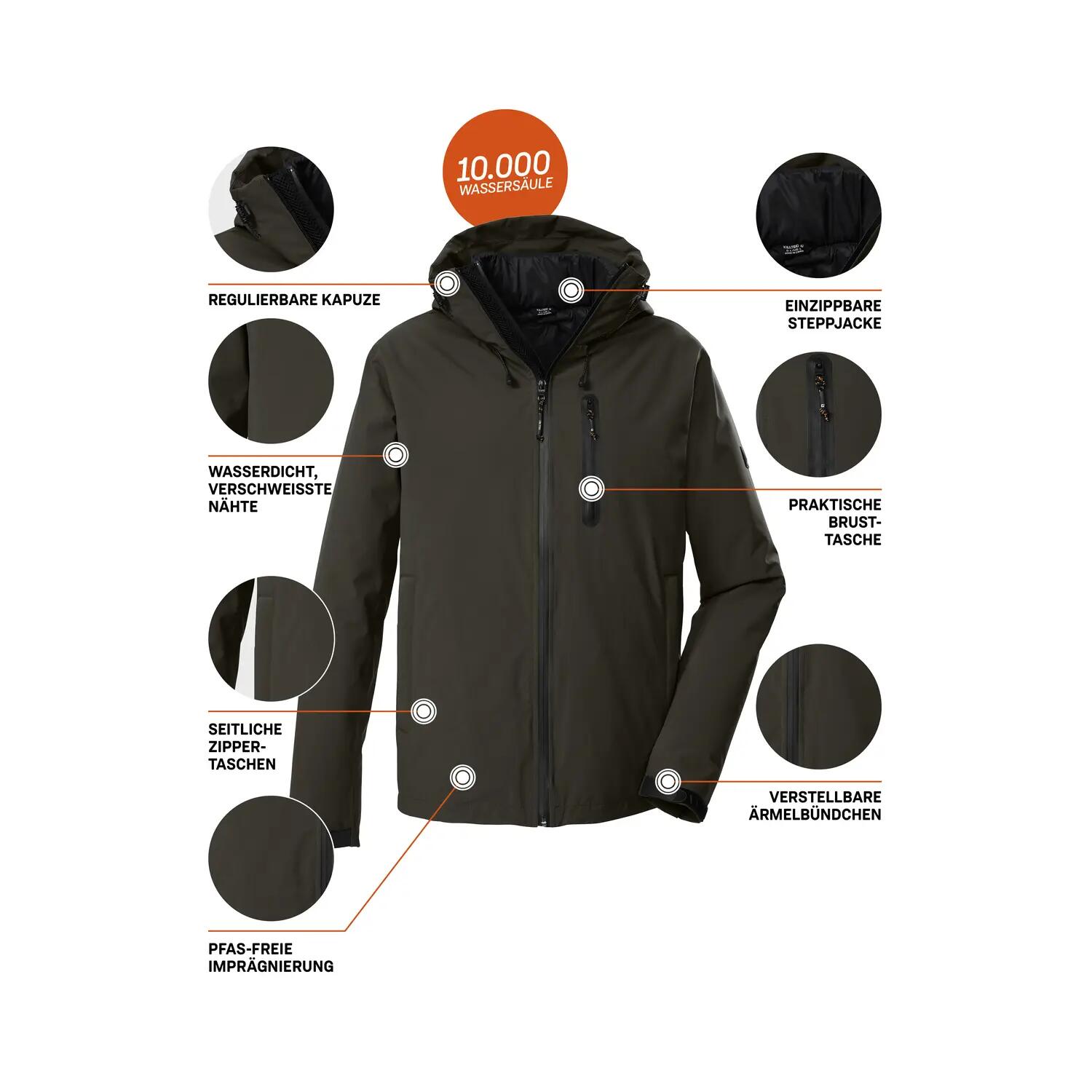 Herren 3in1-Jacke KOW 95 MN JCKT 7/8
