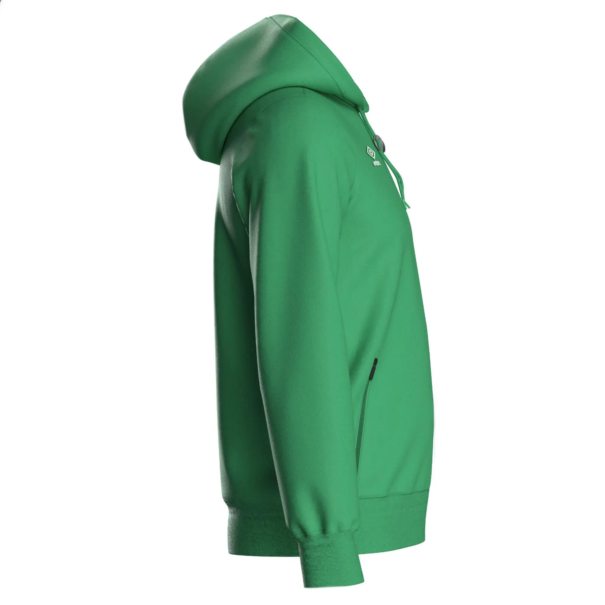 Felpa Con Cappuccio Bambini Umbro Club Essential Smeraldo 4/4