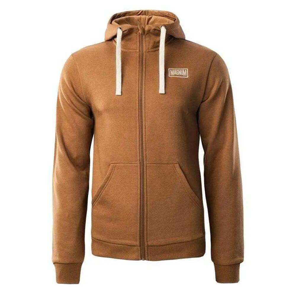 "Force" Hoodie mit durchgehendem Reißverschluss für Herren Braun 1/5