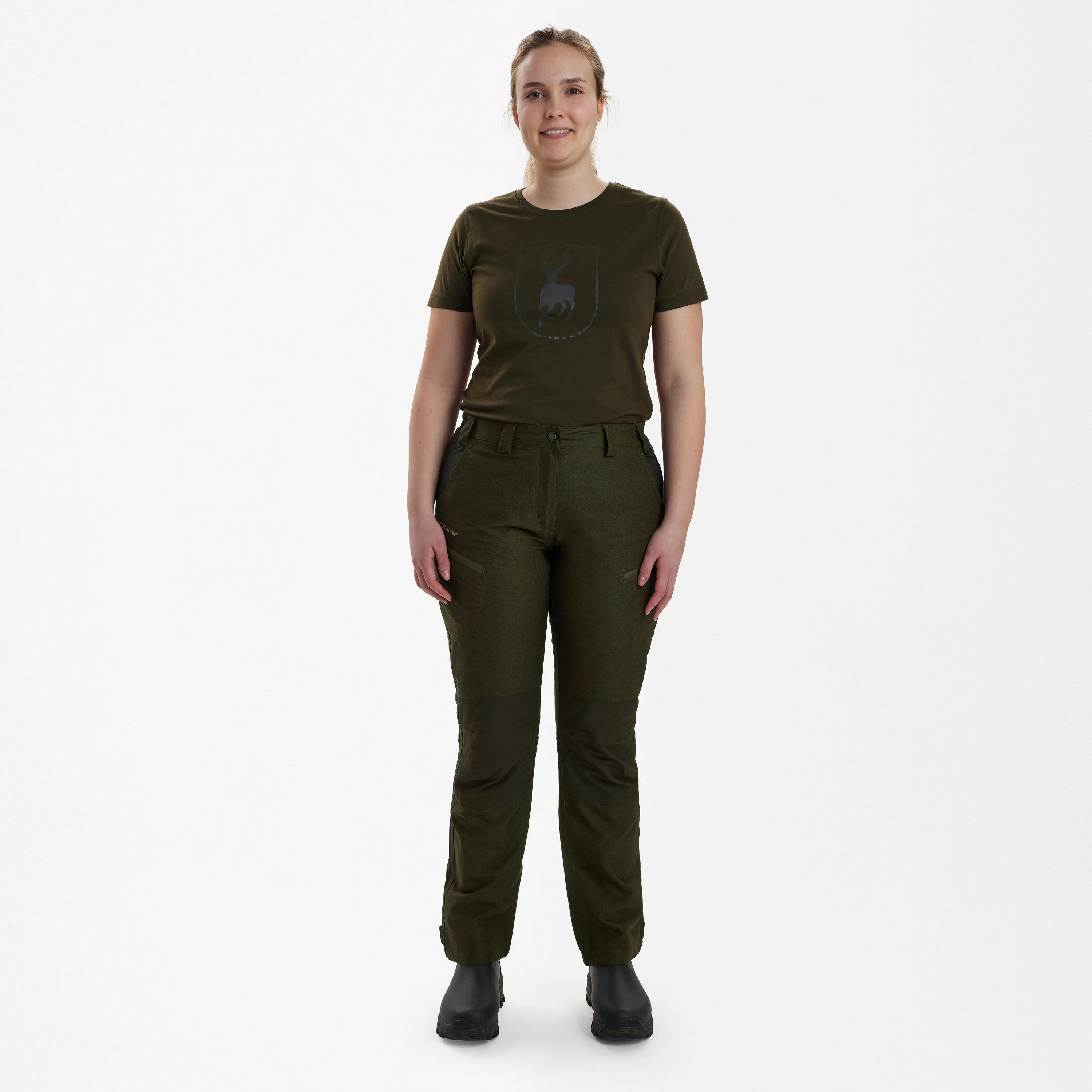 Lady Chasse Hose - Olive Night melange 3/8