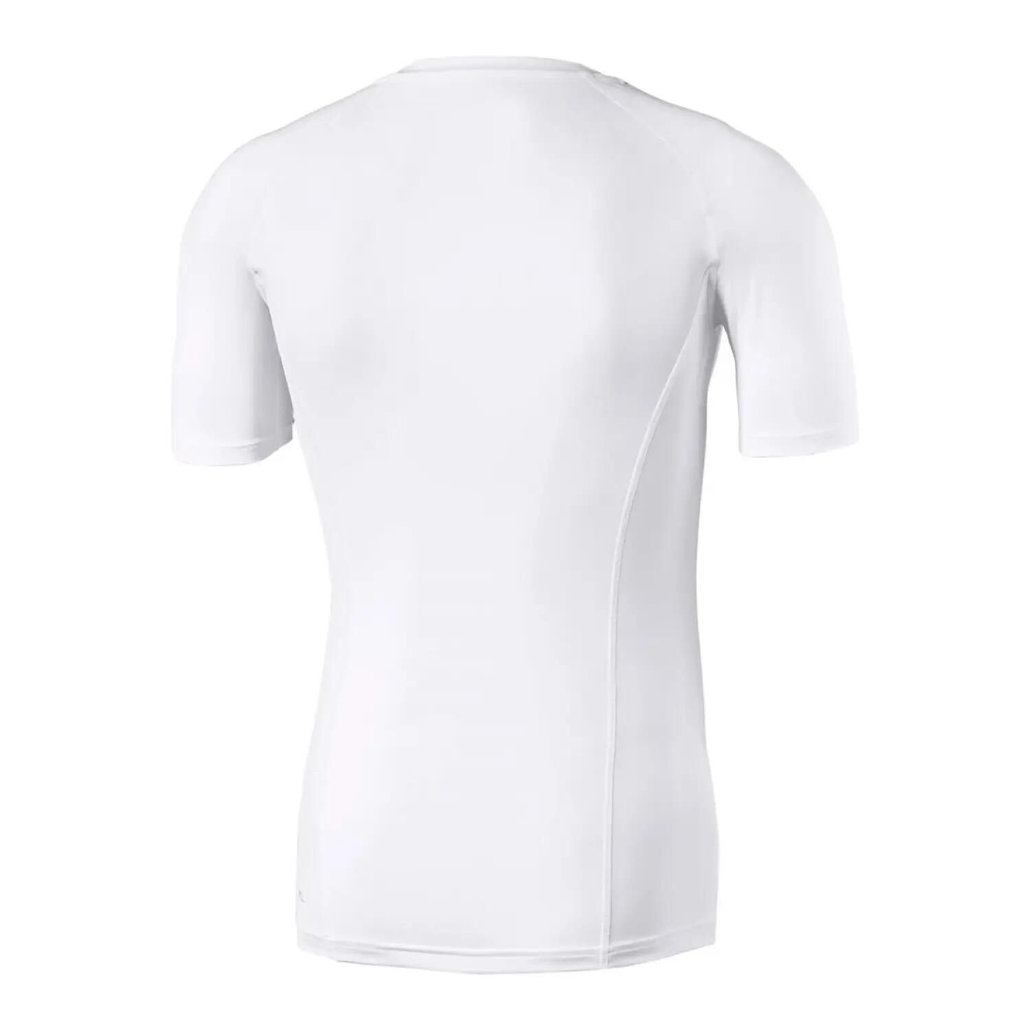 Heren Liga Base Layer Top met korte mouwen (Wit) 2/2