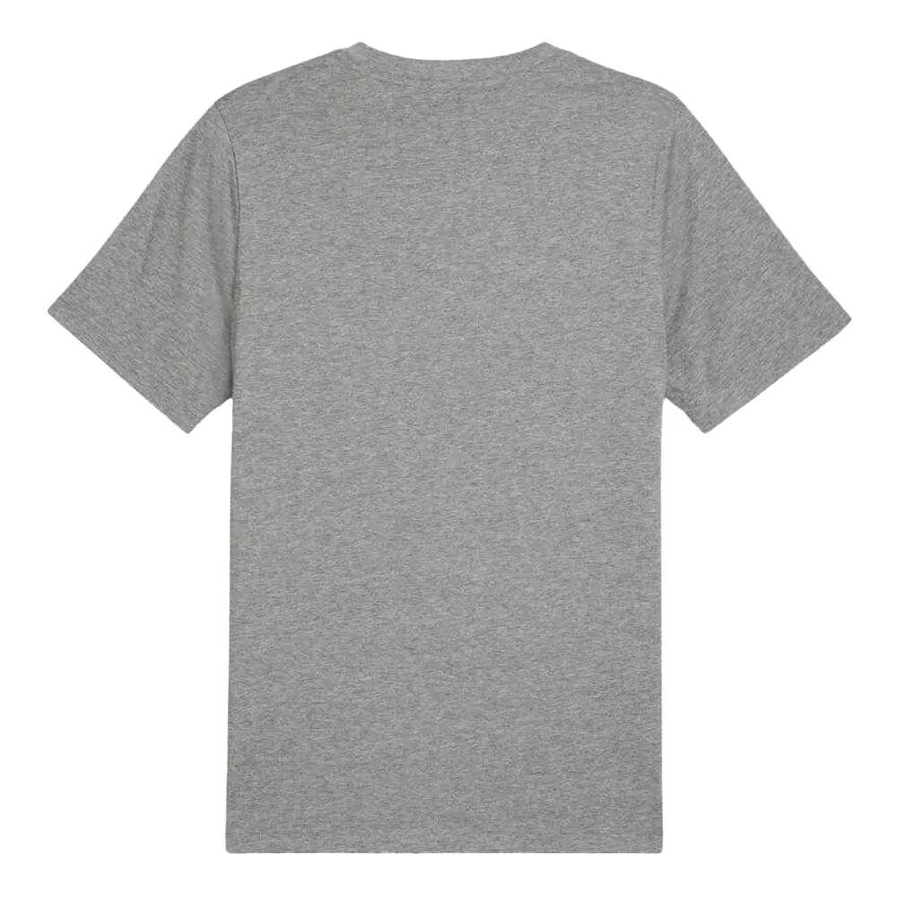 Camiseta Essentials No 1 Logotipo Pequeño para Hombre Gris, Plateado 3/4