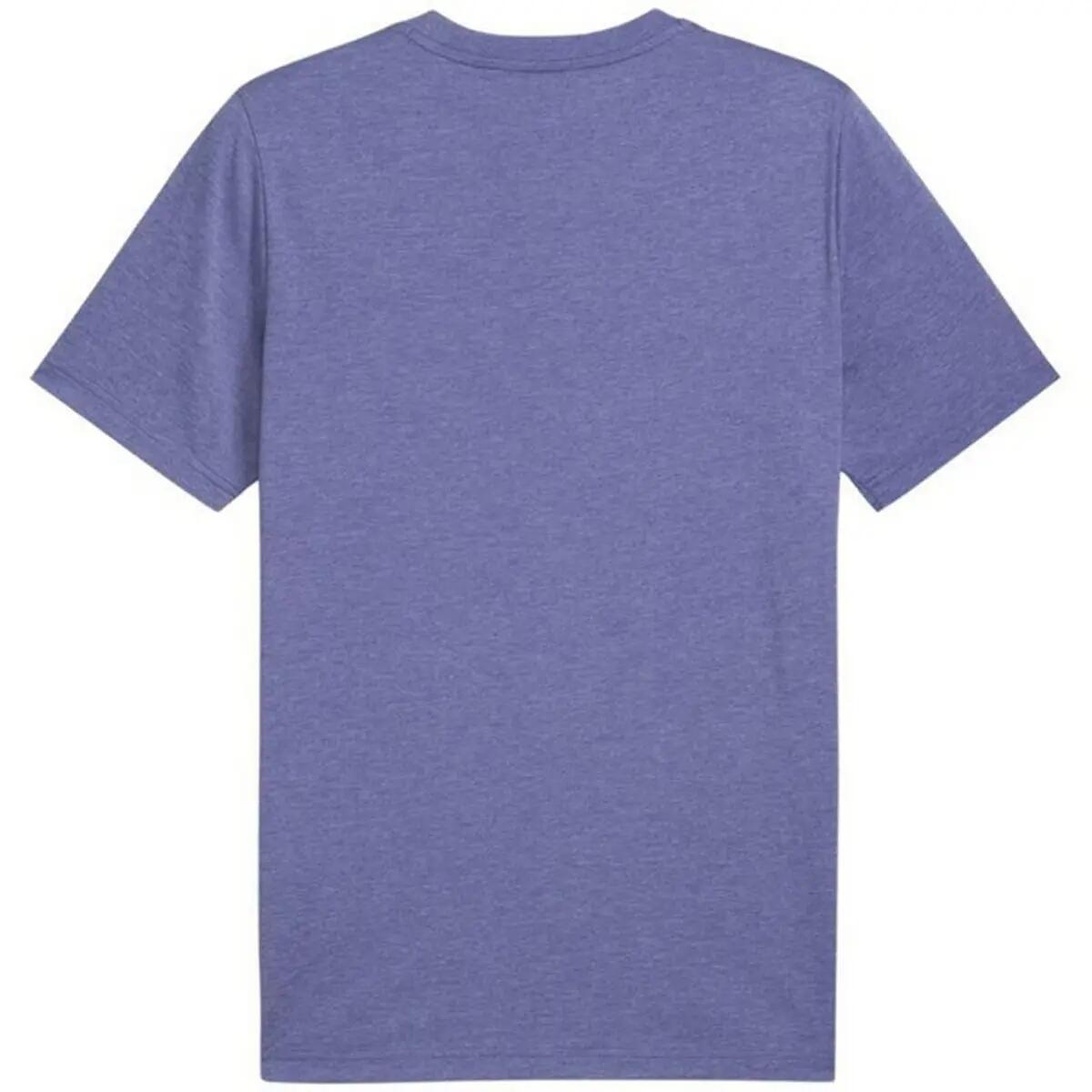 Camiseta ESS No.1 Logotipo de Jaspeado para Hombre Violeta 3/4