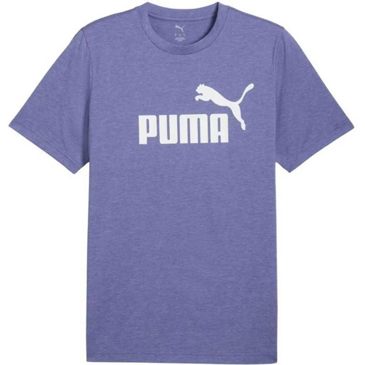 Camiseta ESS No.1 Logotipo de Jaspeado para Hombre Violeta 2/4