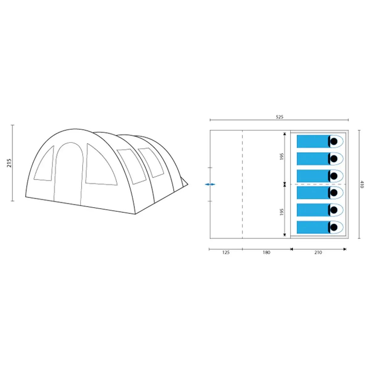 Segunda vita - Tienda campaña familiar/grupos - Helsinki 6 - túnel 11/11