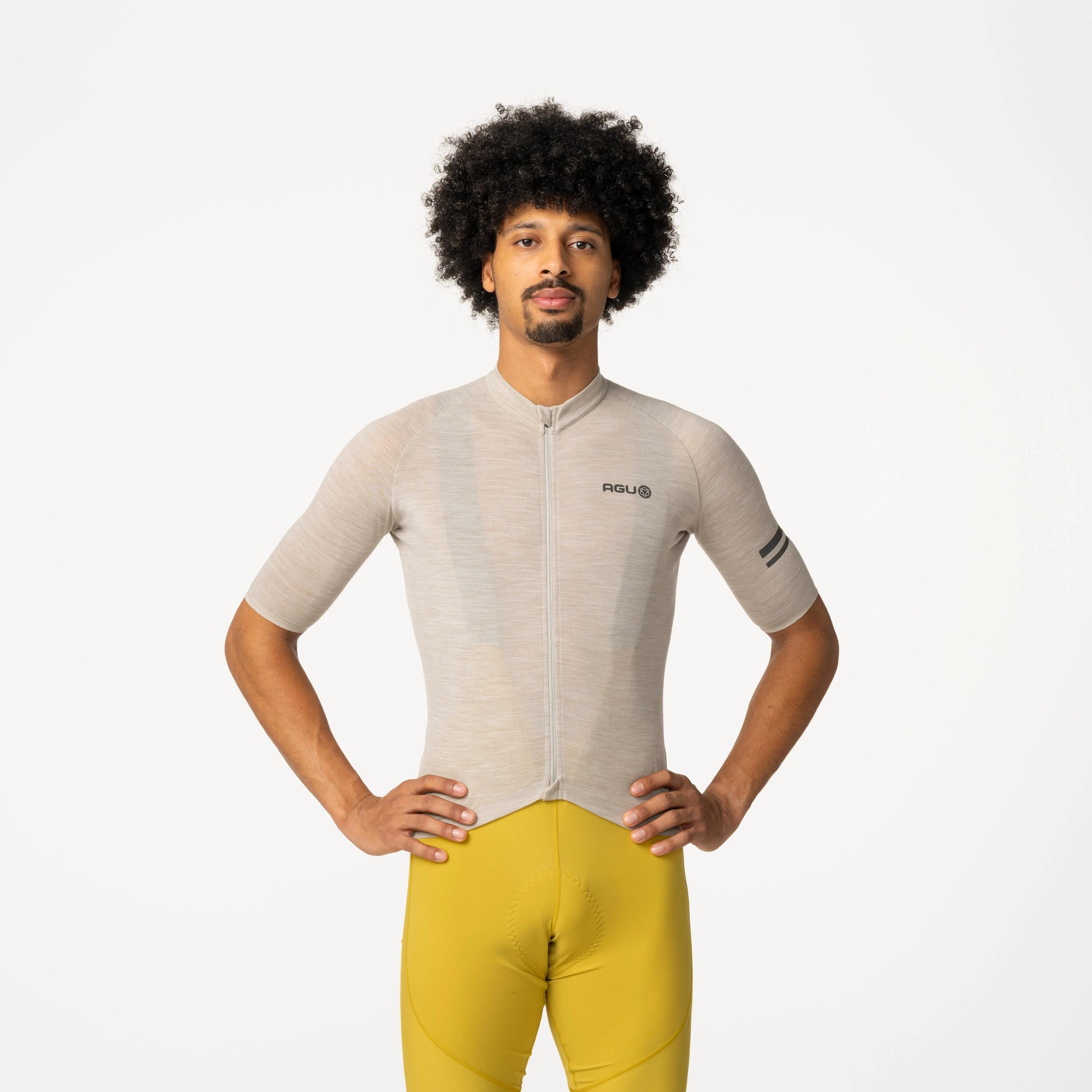 Heren wielershirt met korte mouwen Merino Performance grijs 7/7