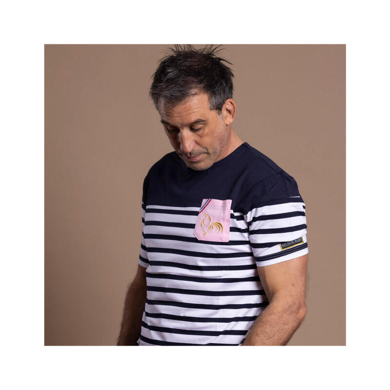 T-shirt de rugby homme Marinière La Vie en Rose