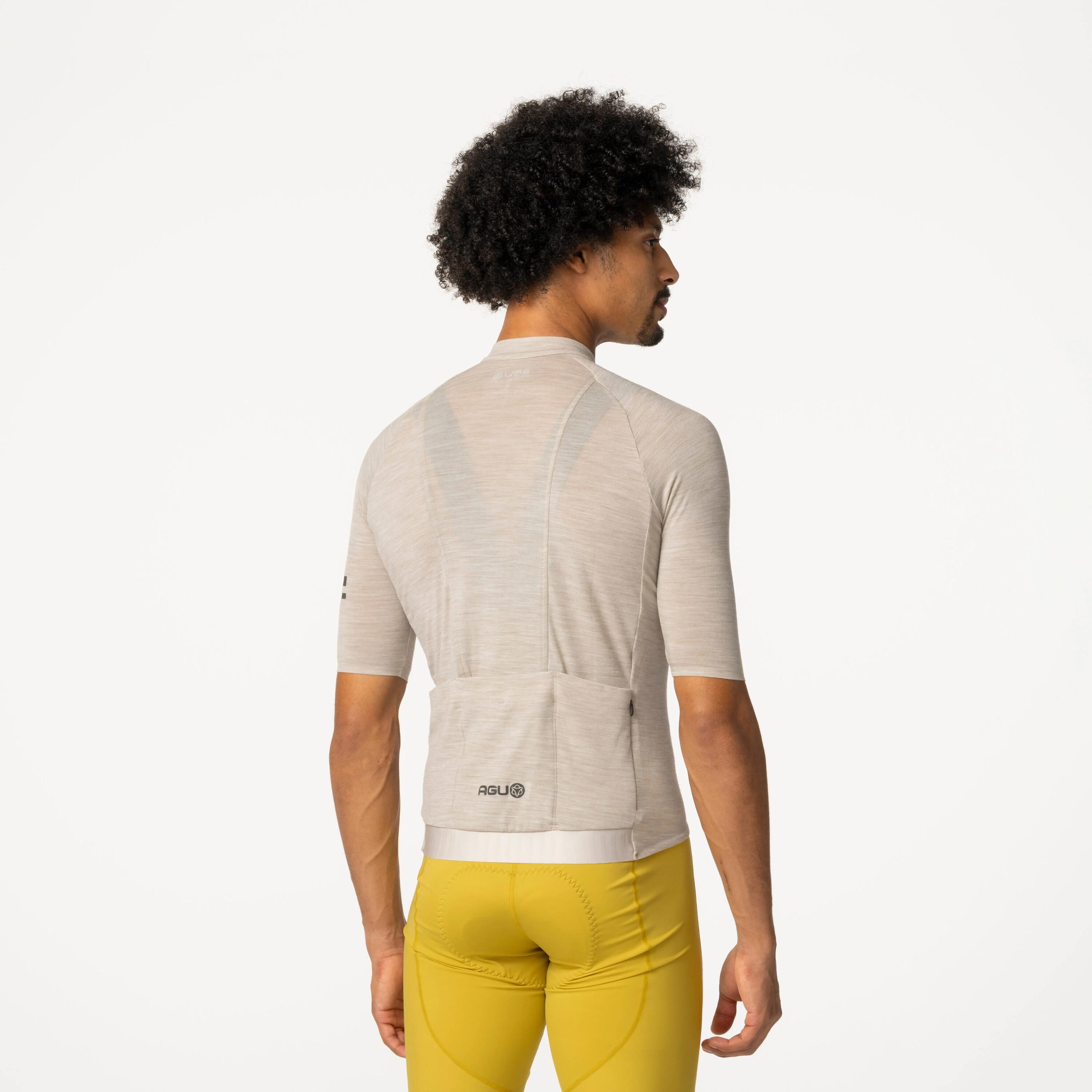 Heren wielershirt met korte mouwen Merino Performance grijs 5/7