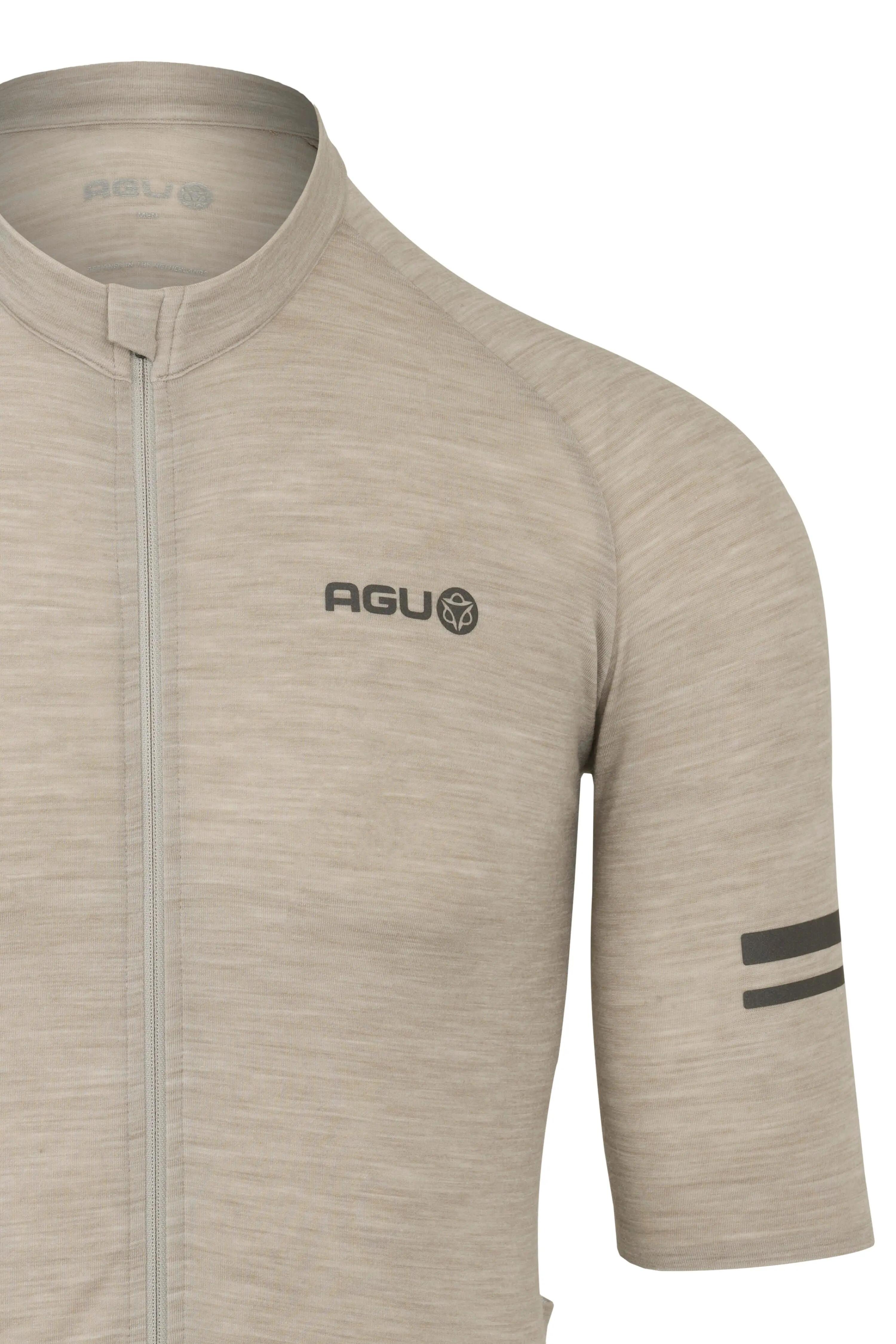 Heren wielershirt met korte mouwen Merino Performance grijs 2/7