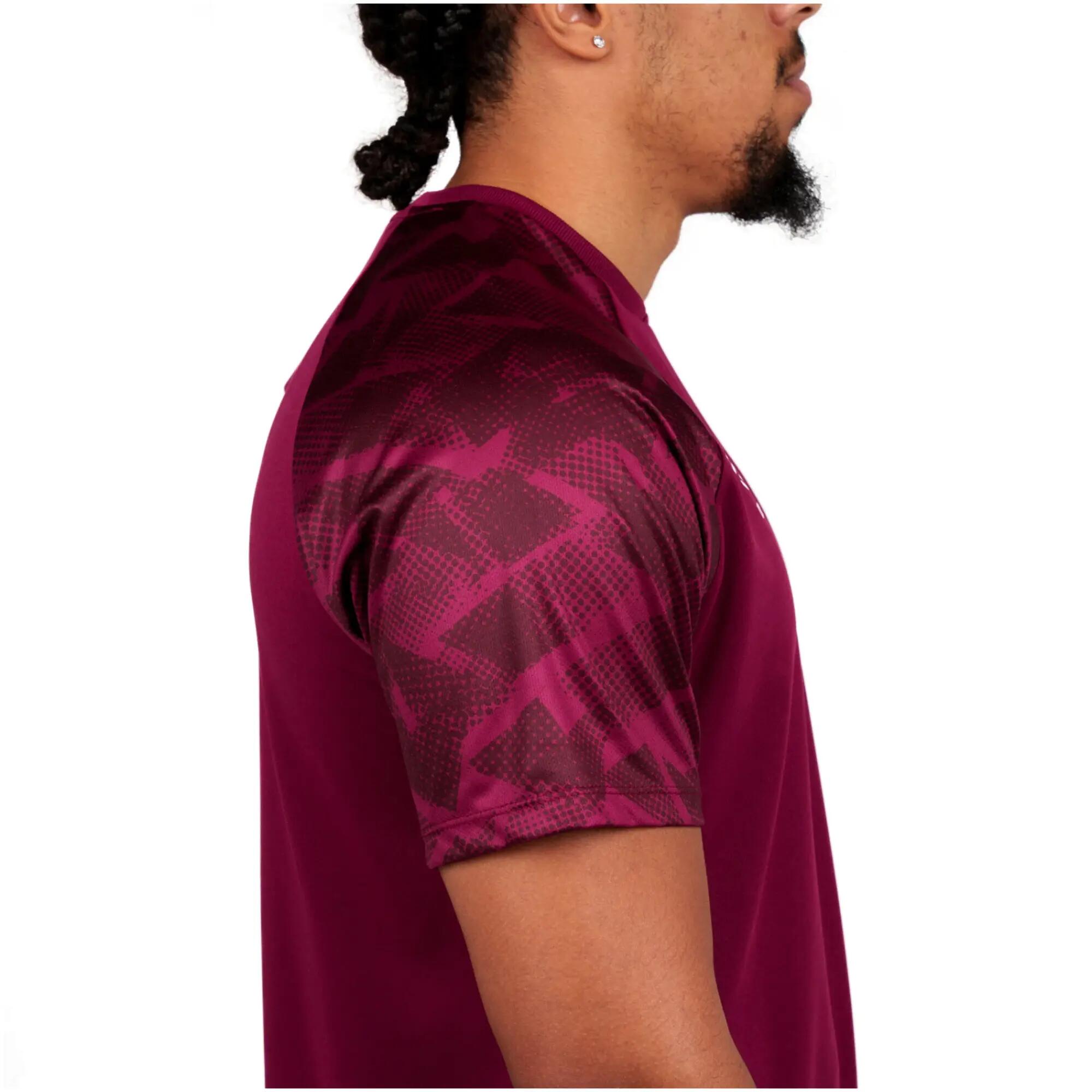 "Atlas" Trikot für Herren Weinrot/Weiß 3/4