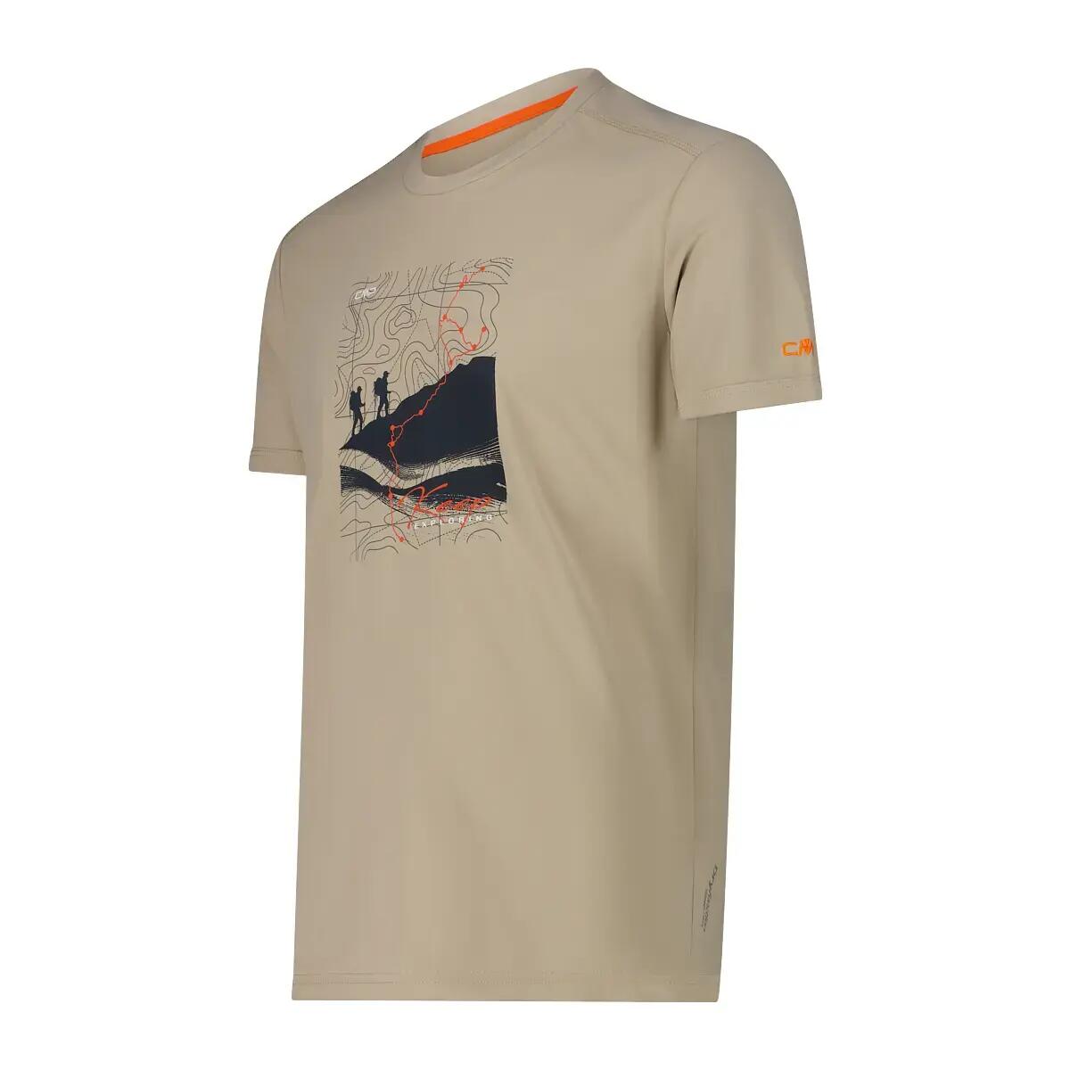 Koszulka polo z nadrukiem adventure CMP 3/4