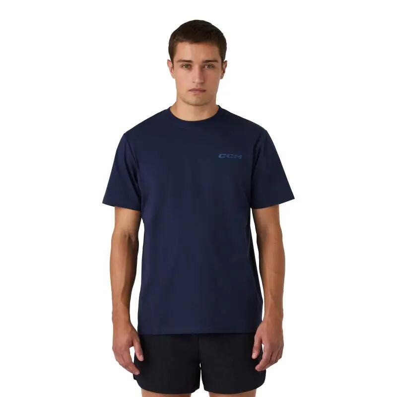 CCM SS4 Tee Classic Navy S para adultos camiseta de manga corta y larga 5/5
