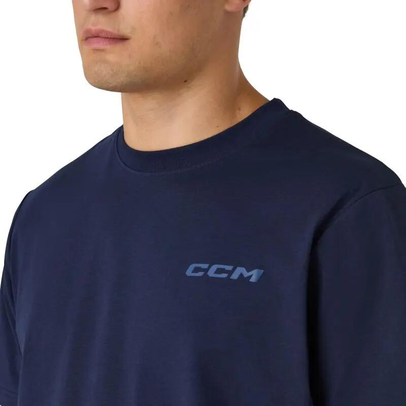 CCM SS4 Tee Classic Navy S para adultos camiseta de manga corta y larga 3/5