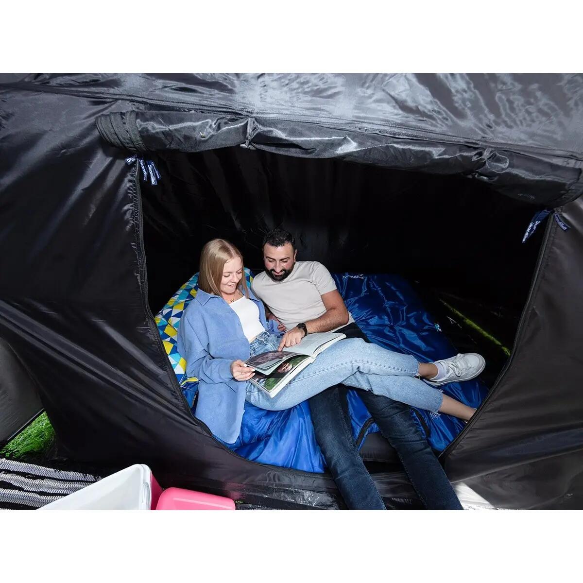 Tente de camping dôme familiale Daytona XXL - 6 personnes - 3 cabines 8/16