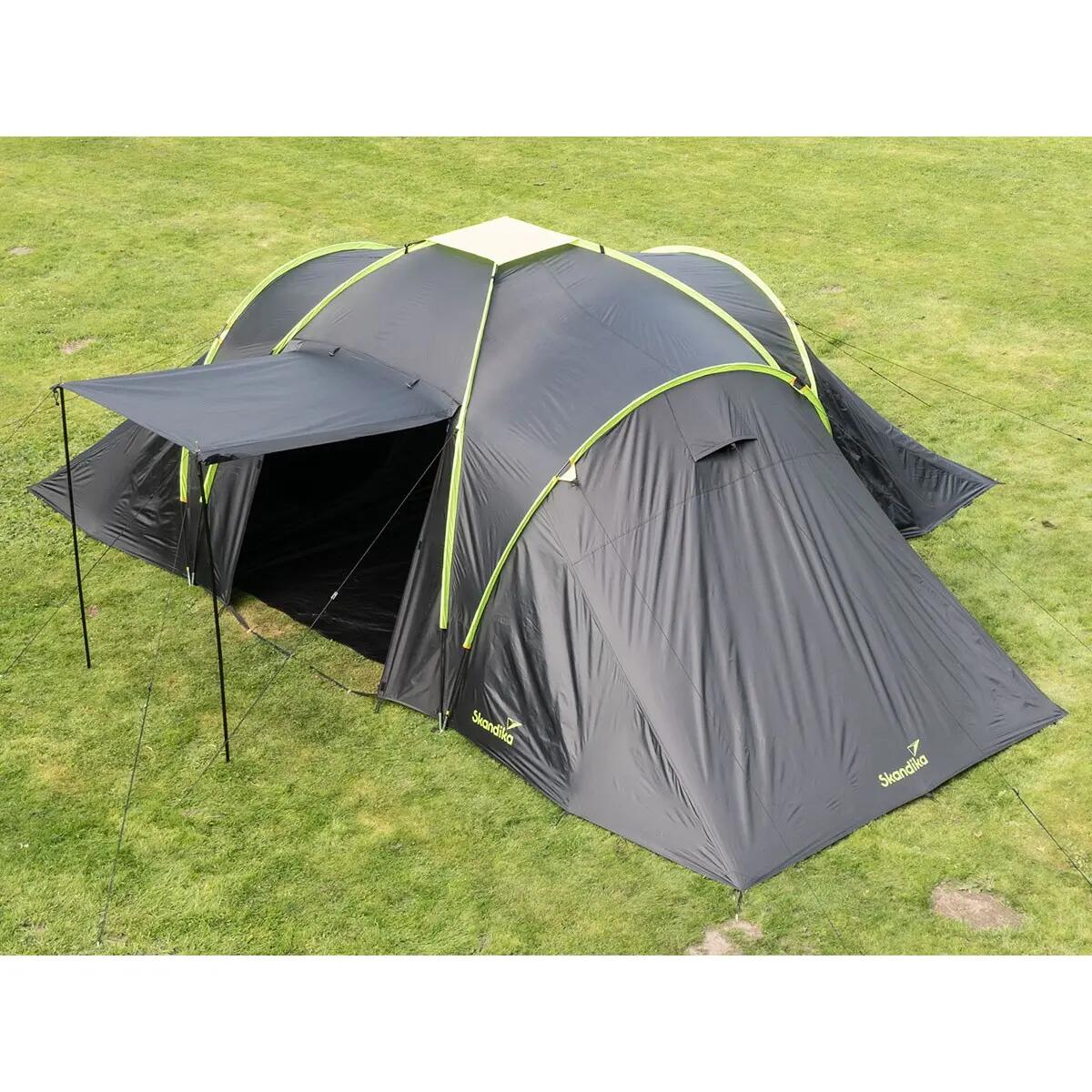 Tente de camping dôme familiale Daytona XXL - 6 personnes - 3 cabines 4/16