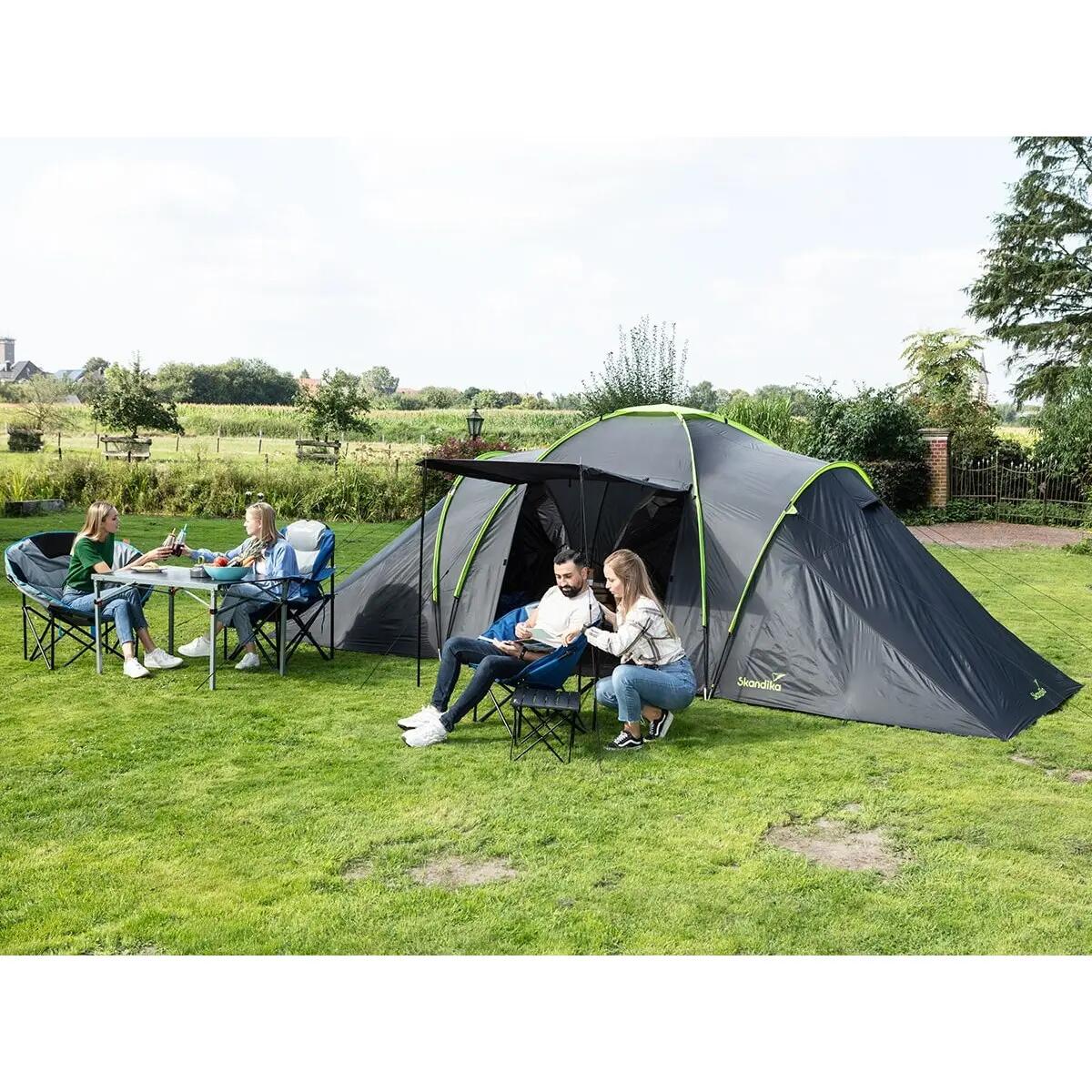 Tente de camping dôme familiale Daytona XXL - 6 personnes - 3 cabines 3/16