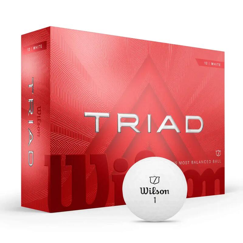 Wilson Triad Golf Topu - Triad Golf Ball White 2-BALL WG2009001