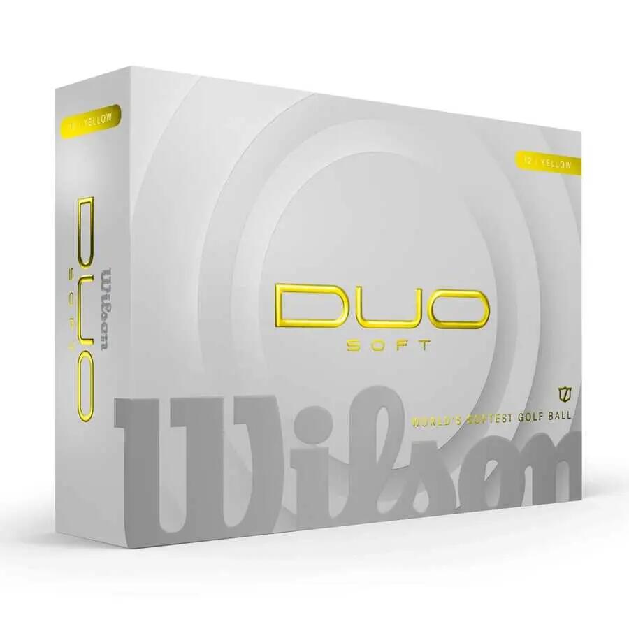 Wilson Dua Soft Golf Topu - Duo Soft Golf Ball Yellow 12-BALL WG2009104 3/4