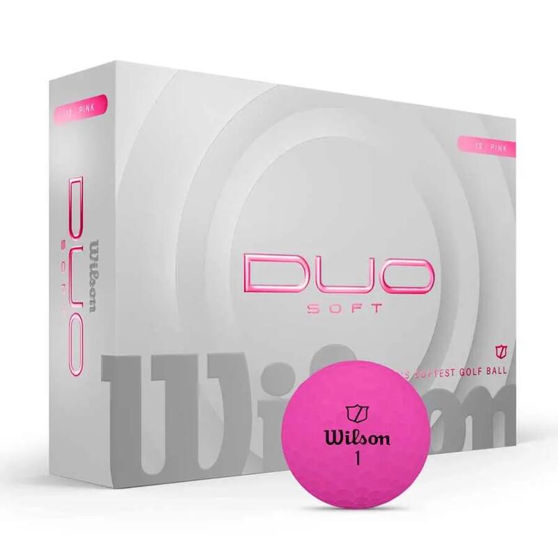 Wilson Dua Soft Golf Topu - Duo Soft Golf Ball Pink 12-BALL WG2009108