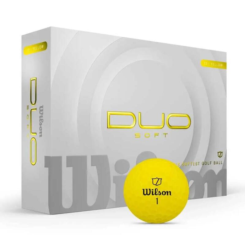 Wilson Dua Soft Golf Topu - Duo Soft Golf Ball Yellow 12-BALL WG2009104