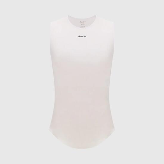 Delta Linea Men's Sleeveless Base Layer - Bianco