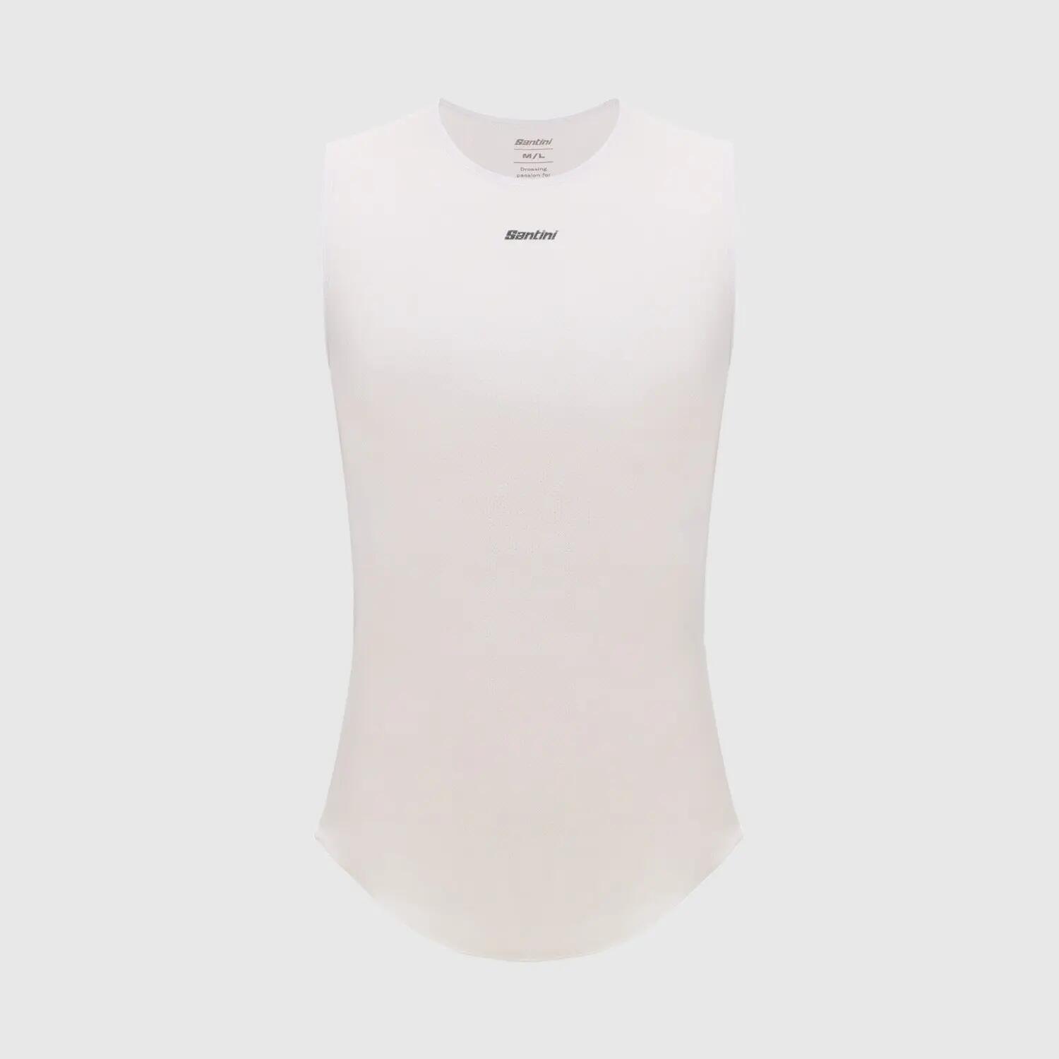 DELTA LINEA MEN'S SLEEVELESS BASE LAYER - Blanc 1/4