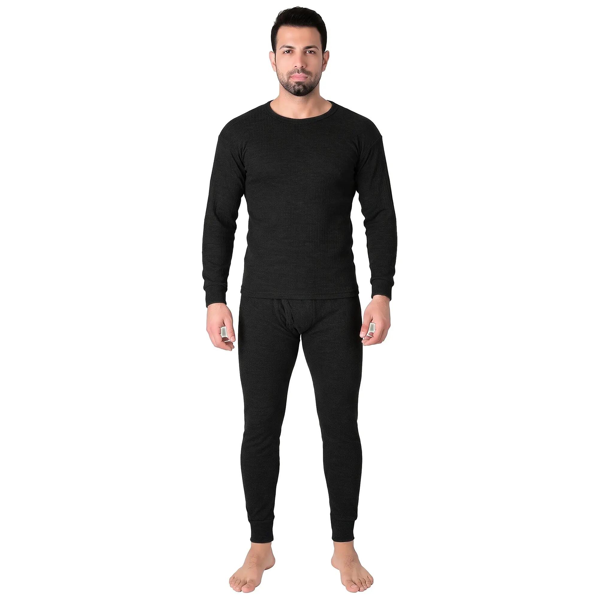 Herren Skiunterwäsche Funktionsunterwäsche Langarmshirt Rundhals Innenfleece 6/7