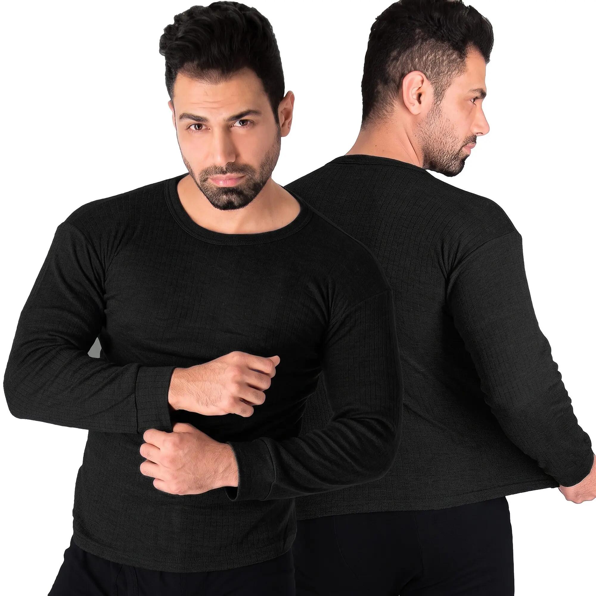 Herren Skiunterwäsche Funktionsunterwäsche Langarmshirt Rundhals Innenfleece 5/7