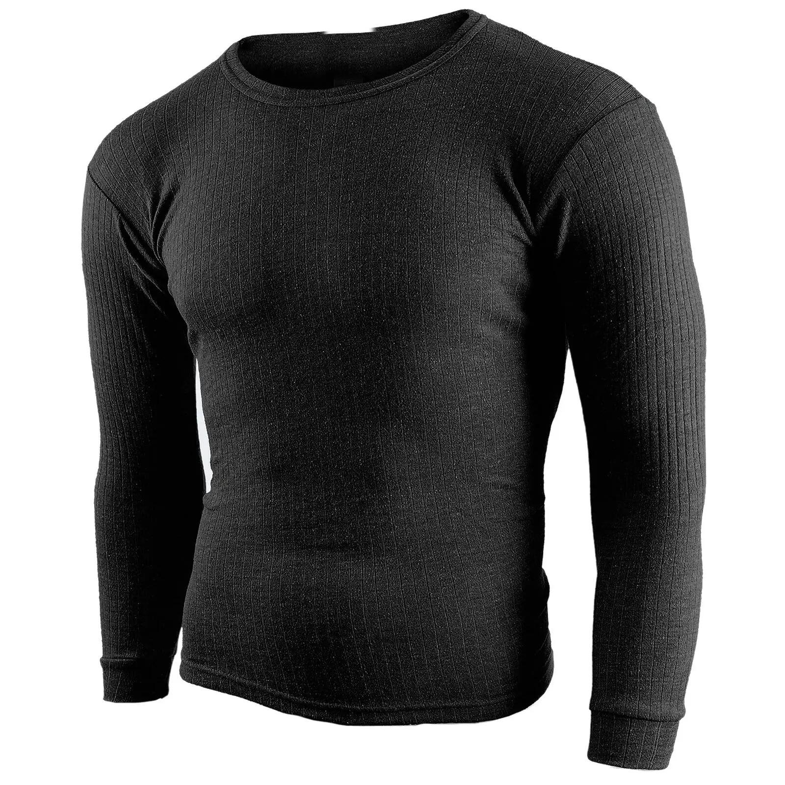 Herren Skiunterwäsche Funktionsunterwäsche Langarmshirt Rundhals Innenfleece 3/7