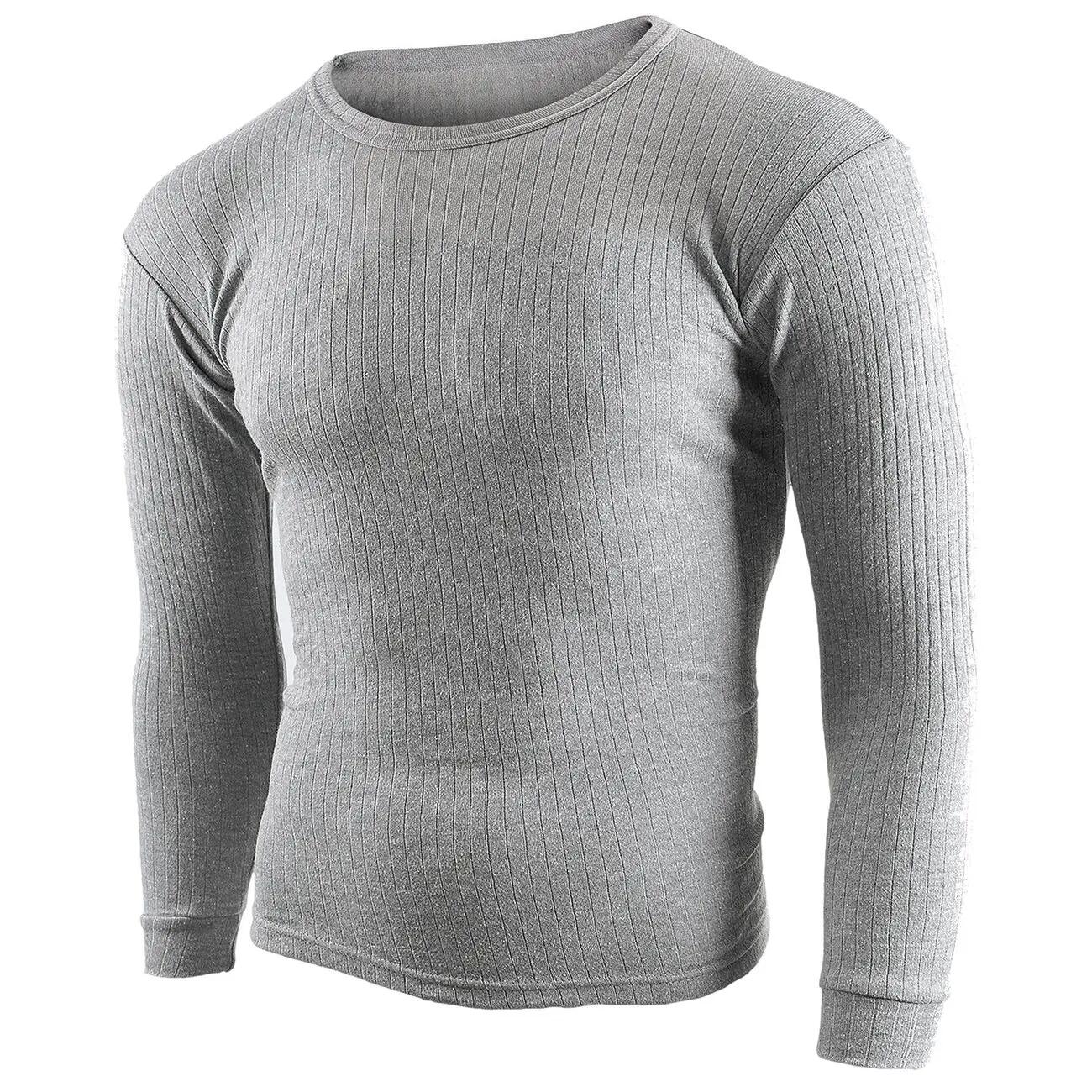 Herren Skiunterwäsche Funktionsunterwäsche Langarmshirt Rundhals Innenfleece 3/7