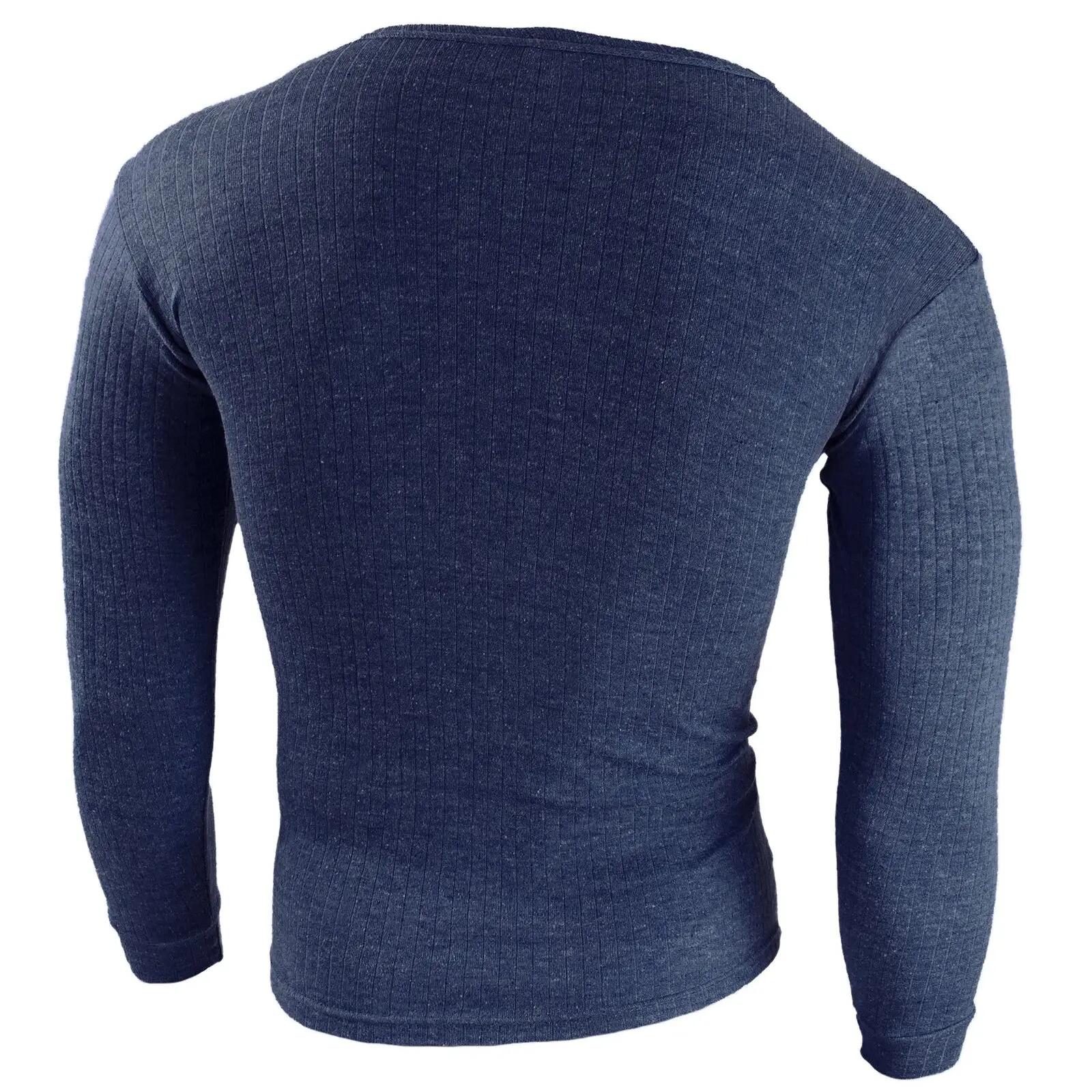 Herren Skiunterwäsche Funktionsunterwäsche Langarmshirt Rundhals Innenfleece 2/7