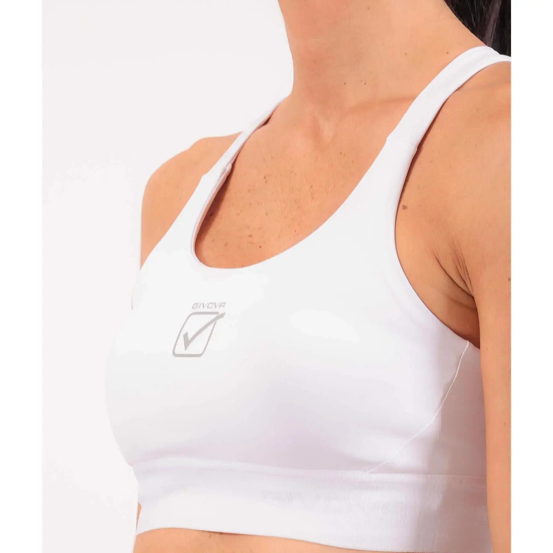 Top - reggiseni sportivi donna givova bianco 3/3