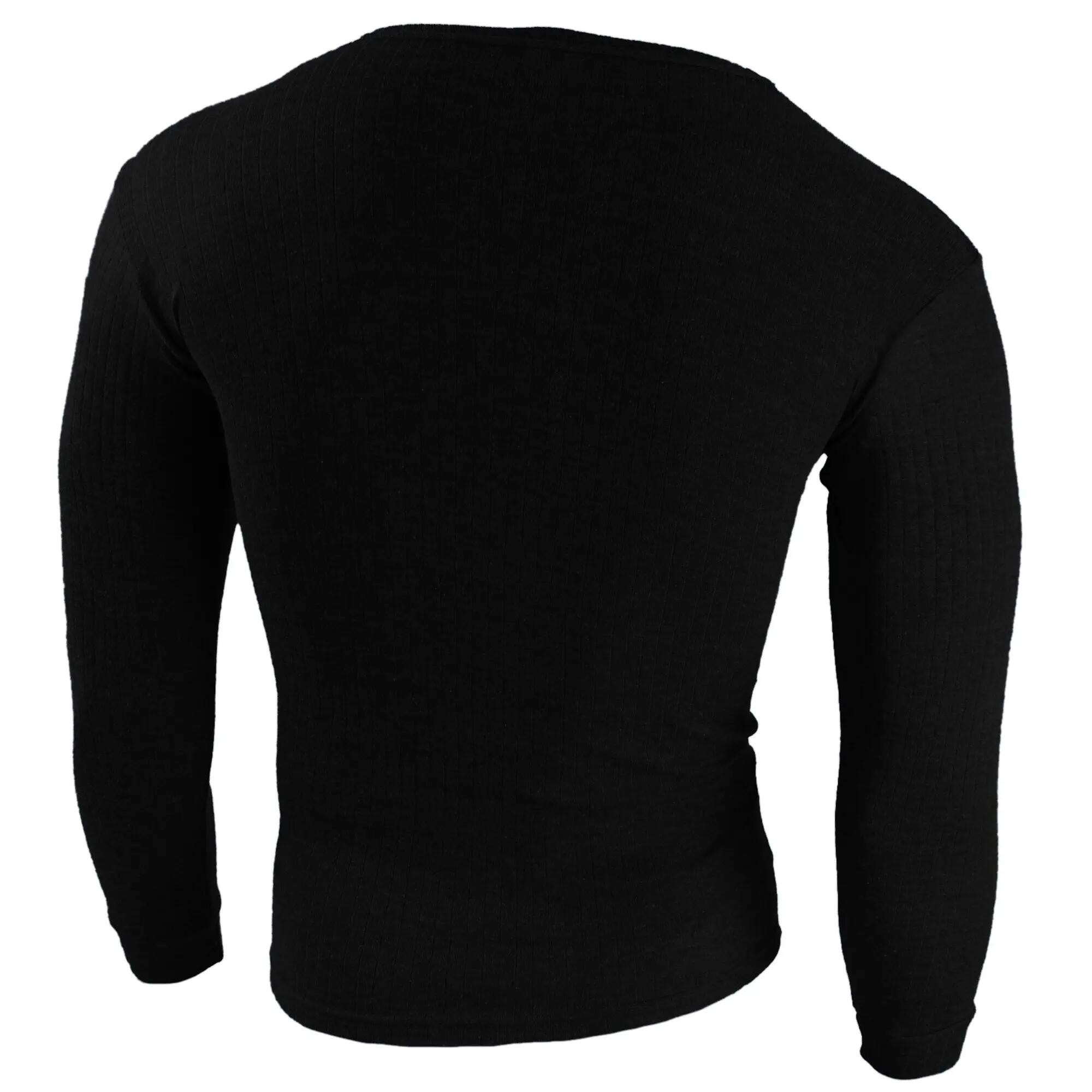 Herren Skiunterwäsche Funktionsunterwäsche Langarmshirt Rundhals Innenfleece 2/8