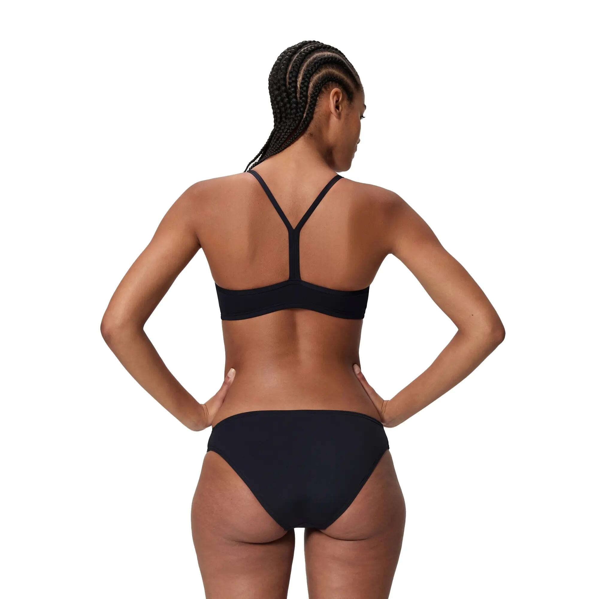 Speedo Dames Bikini Endurance+ Logo Thin Strap Zwart/Wit 1/5
