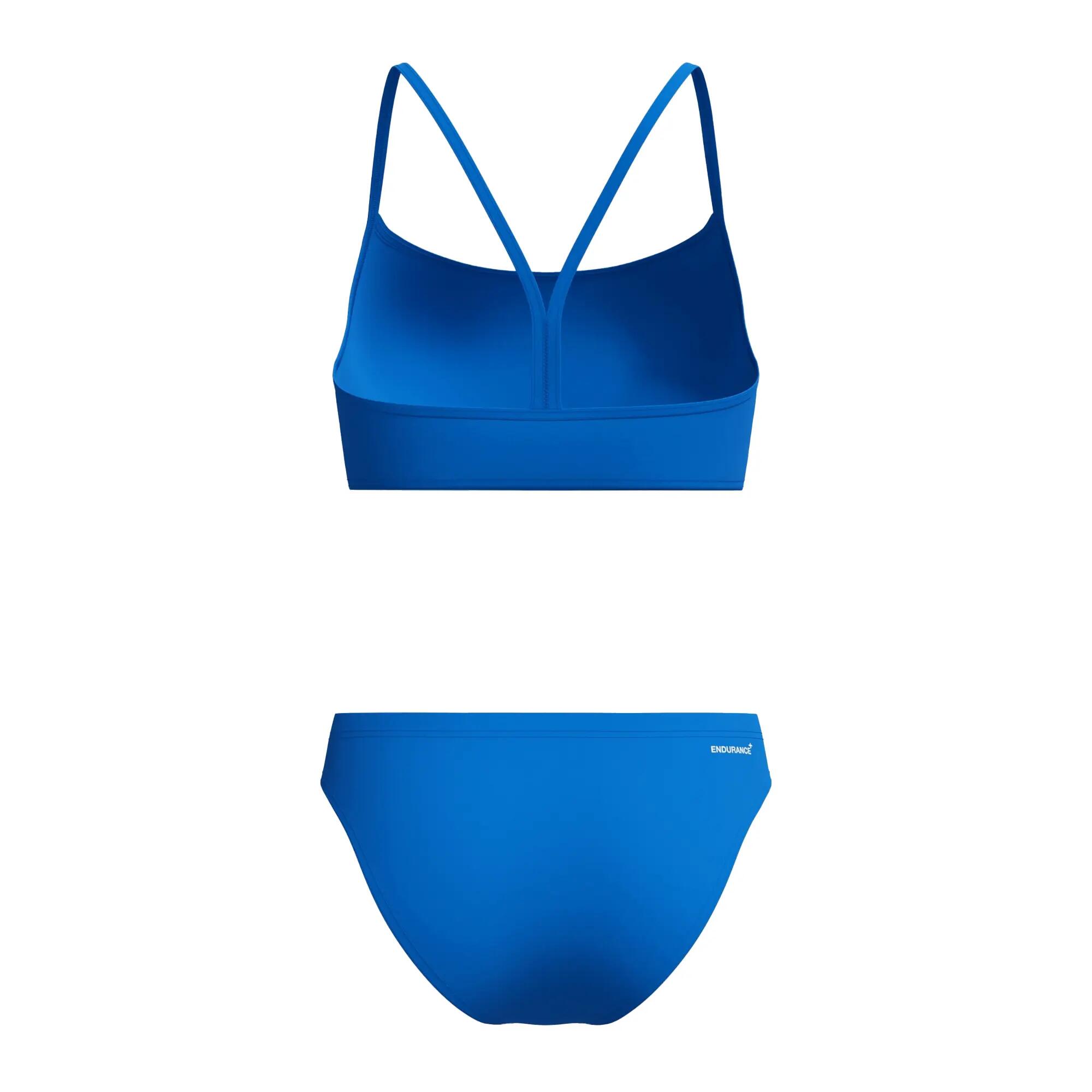 Maillot De Bain 2 Pièces Motif/style Logo Femme (Bleu) 3/6