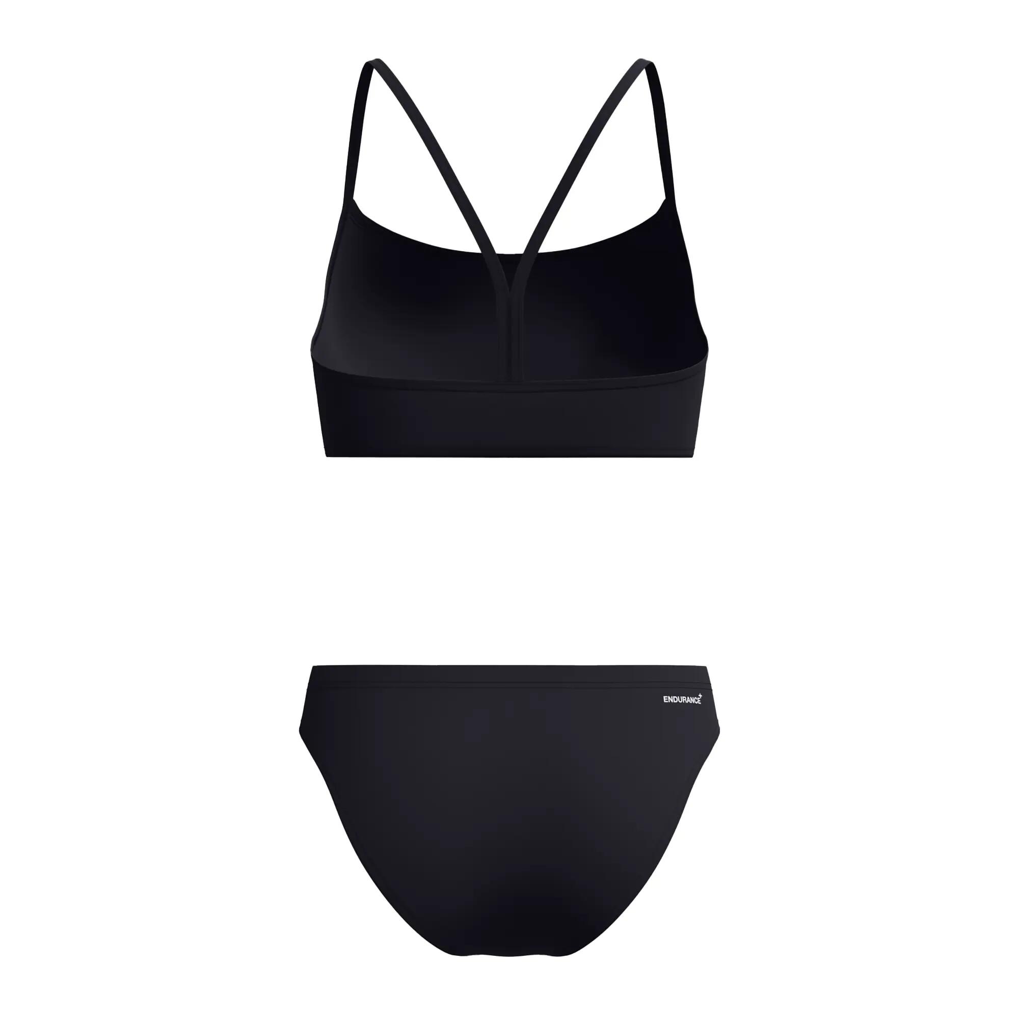 Speedo Dames Bikini Endurance+ Logo Thin Strap Zwart/Wit 3/5