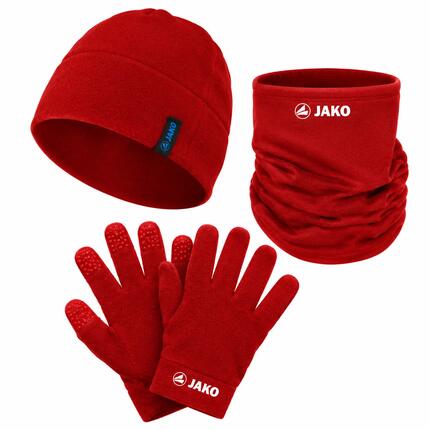 JAKO Mütze + Schal + Handschuhe Fleece-Winterset