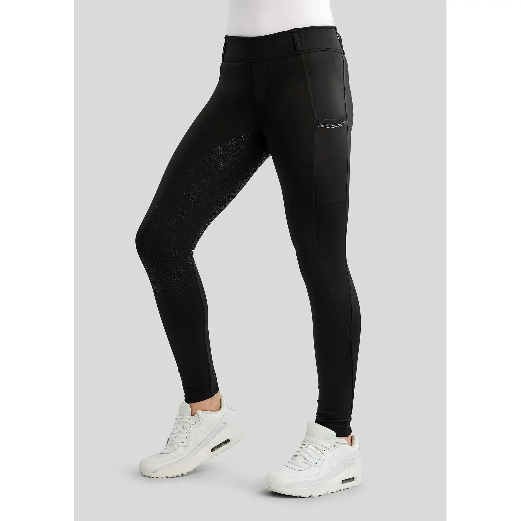 Legging équitation full grip fille Montar Everline 2/4