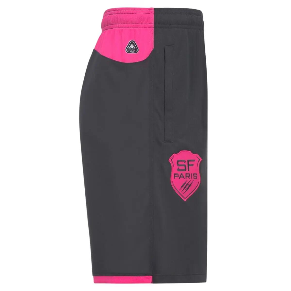 Pantalón corto de entrenamiento Stade Français Paris Mixiozip Pro 2 Kappa Gris 3/3