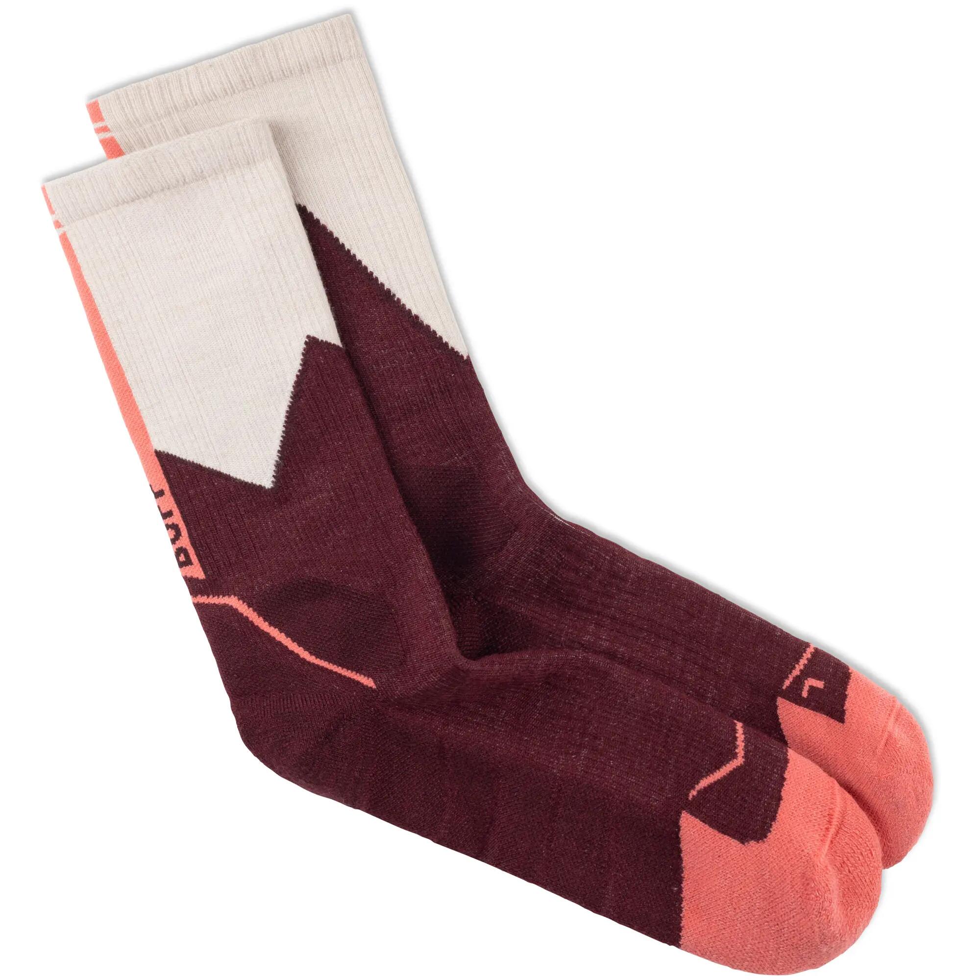 Skarpetki Buff MERINO MW CREW SOCKS MWC1 WINE XL 2/3